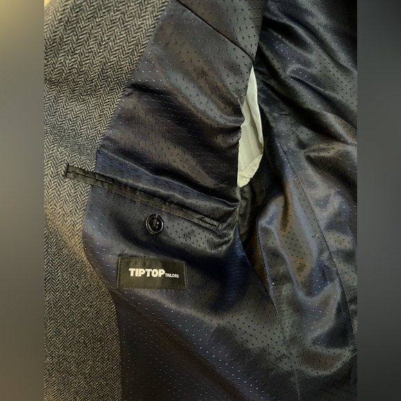 Grey blazer with shoulder pads - Picture 2 of 5